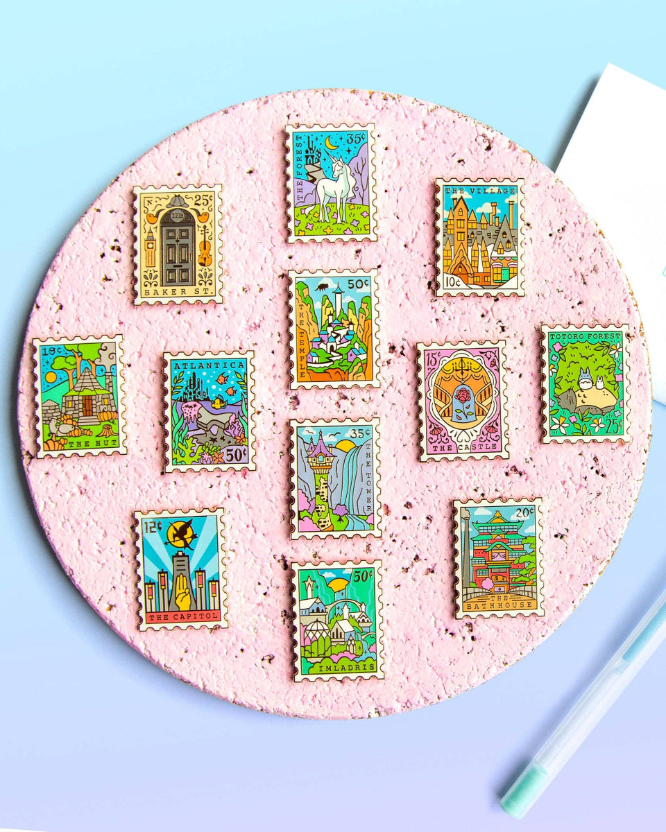 The Beast's Castle Hard Enamel Stamp Pin