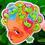 Milky Tomato - Cute Weirdcore Girl Stickers!