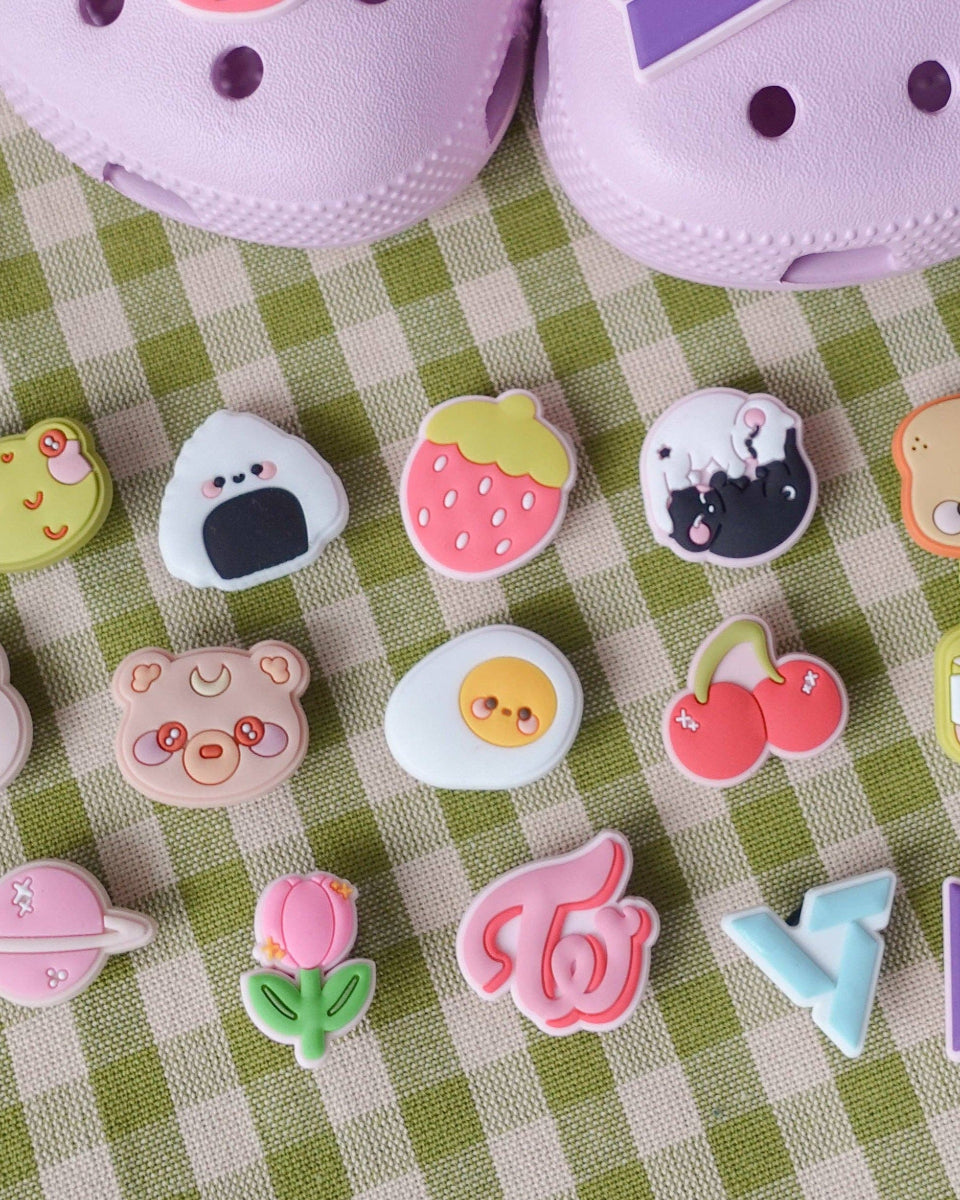 Cute Fried Egg Shoe Charm