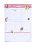 Hello Kitty &amp; Friends – Checkliste mit rosa Konfetti, 25 Seiten, Notizblock