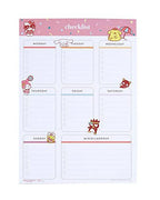 Hello Kitty & Friends Pink Confetti Checklist 25pg Notepad