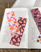 Purple Halloween Candy Corn Soft Touch Matte Bookmark - 2" x 6"