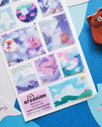 Arcasian "Pastel Dreams" Sticker Sheet 🐑☁️ STICKII - Kawaii Clouds & Sheep Journaling Stickers
