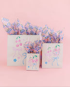 Rock Paper Scissors 🌈 Bright Stripes Tissue Paper (8 Sheets) – Colorful Birthday Gift Wrap & Fun Decorative Packaging