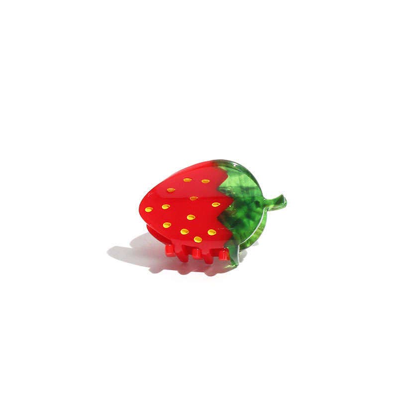 Jenny Lemons - Mini Red Strawberry Hair Claw Clip