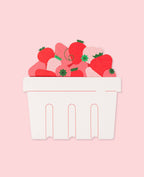Loco Note - Strawberry Best Love & Friendship Greeting Card