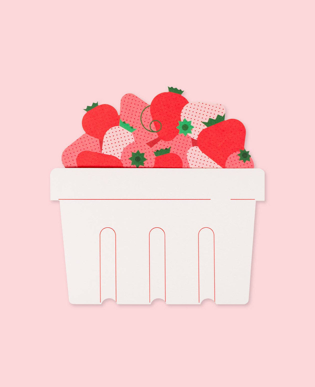 Loco Note - Strawberry Best Love & Friendship Greeting Card