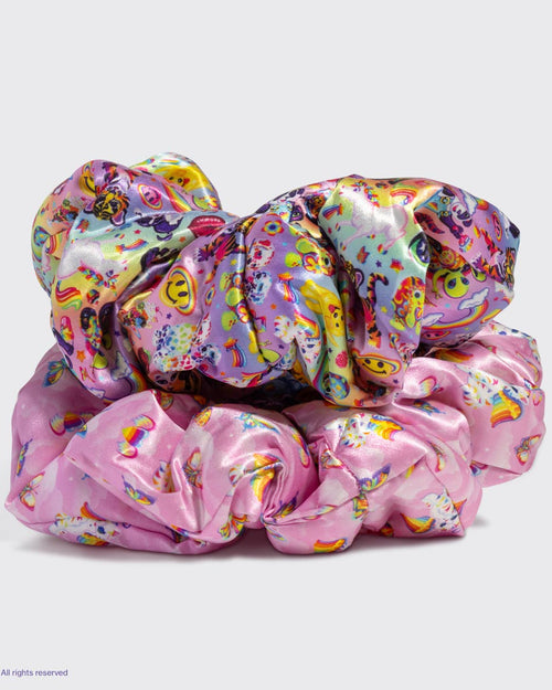 Lisa Frank x Kitsch Pillow Scrunchies® in Satin 🌈 The Fantastic World of Lisa Frank
