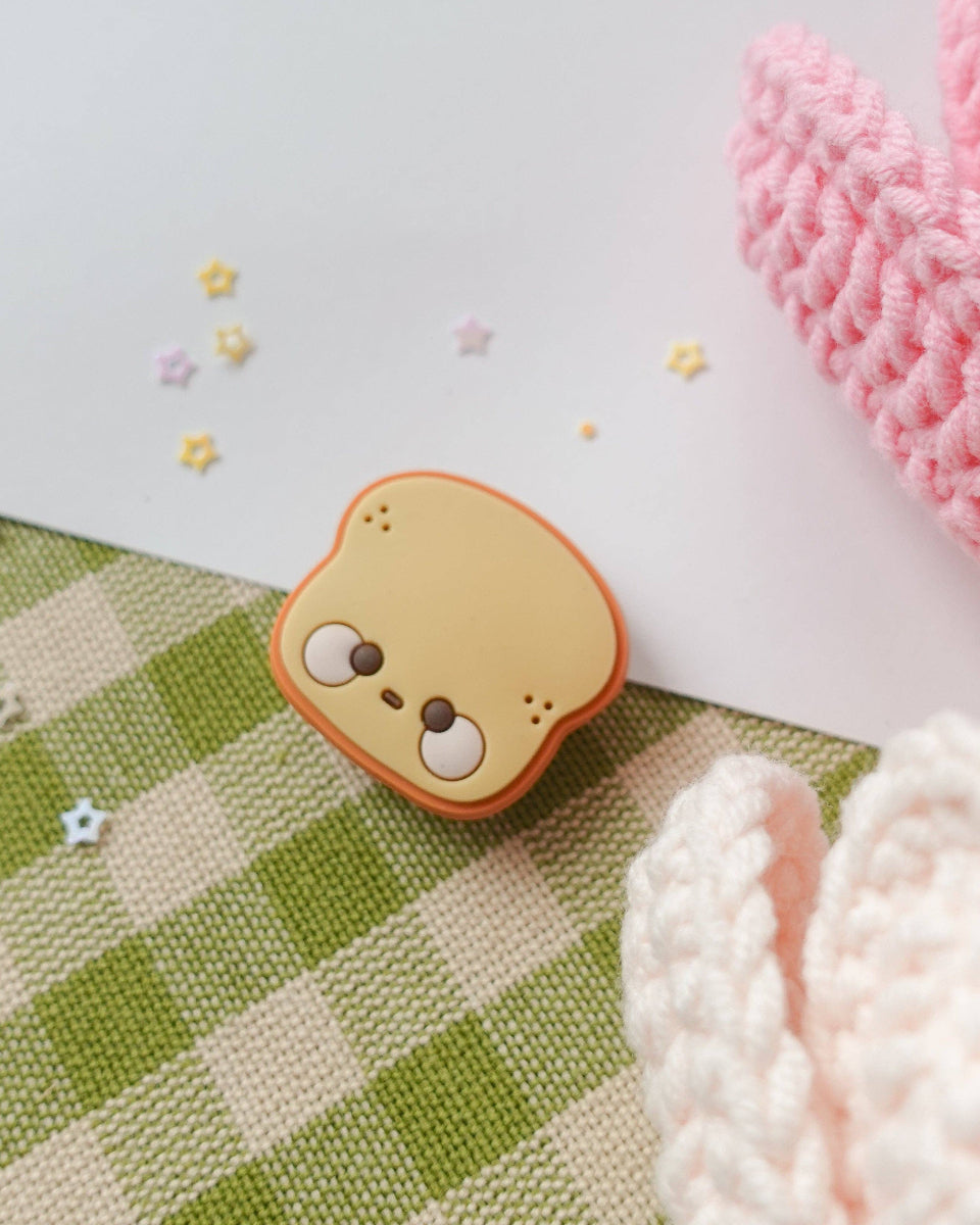 Cute Toast Shoe Charm