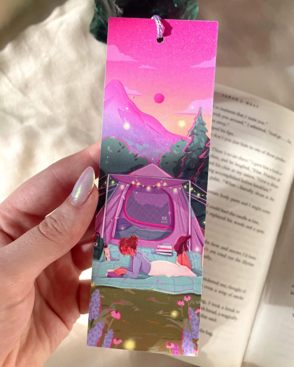 Wild and Reading Camping Tassel Bookmark