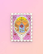 Pin con sello del Castillo de la Bestia 🏰🥀 Pin de solapa de esmalte duro - Fantasía de cuento de hadas | por Joy Addict