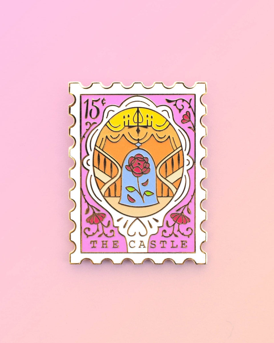 The Beast's Castle Hard Enamel Stamp Pin