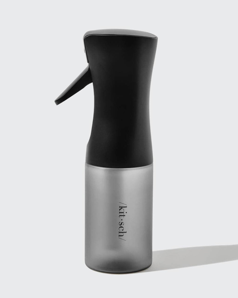 Black Recycled Plastic Continuous Spray Bottle