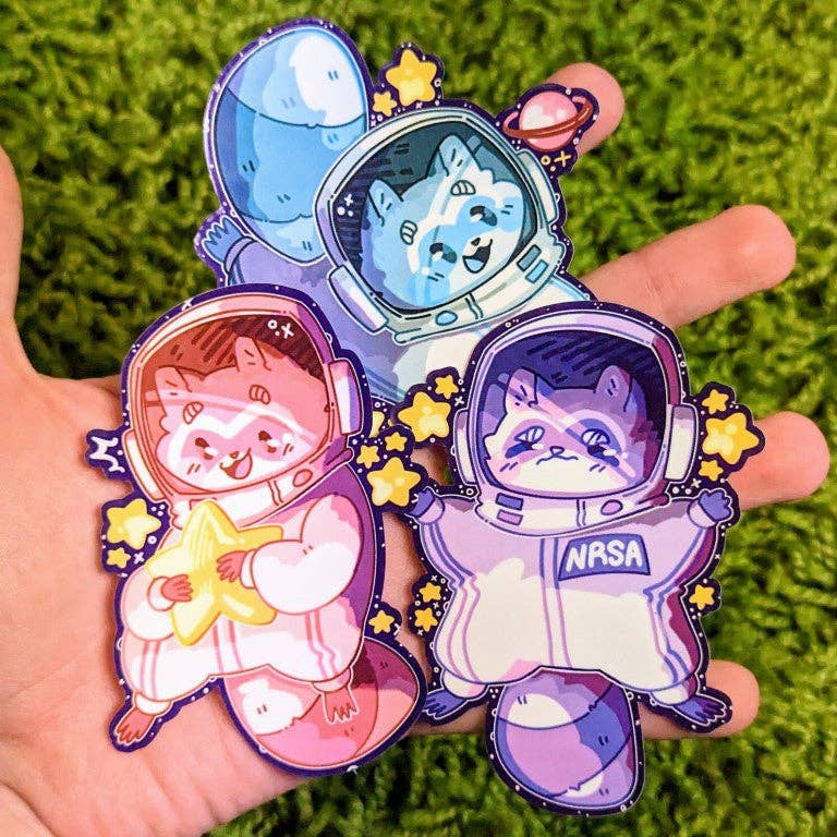 Milky Tomato - Space Raccoon Stickers!