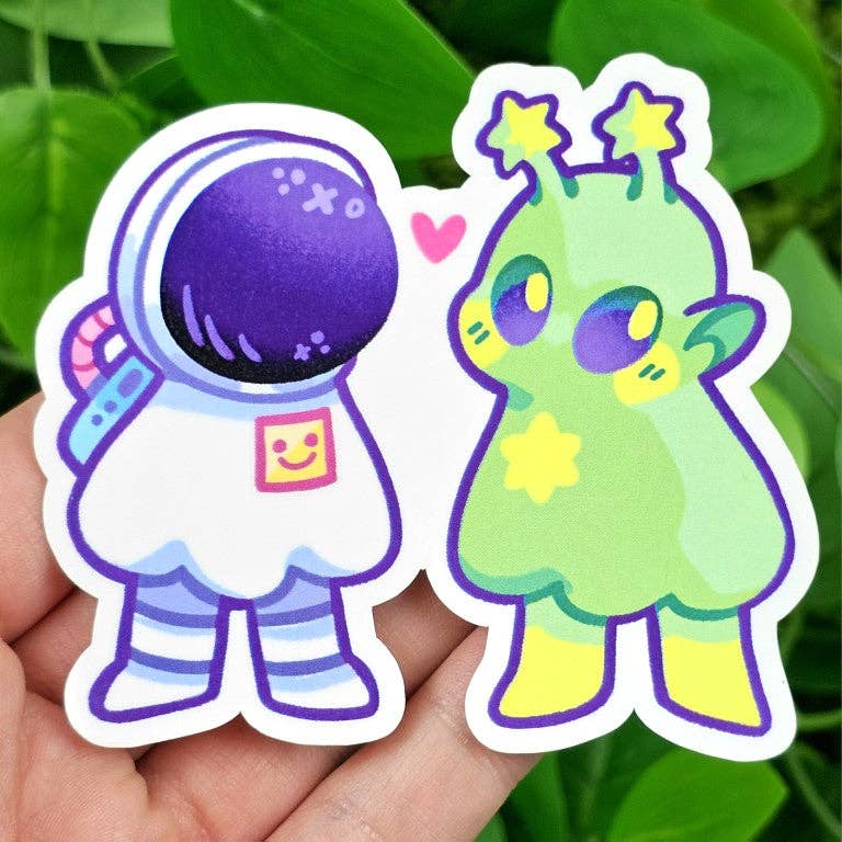 Milky Tomato - Ghost Date Astronaut and Alien Stickers!