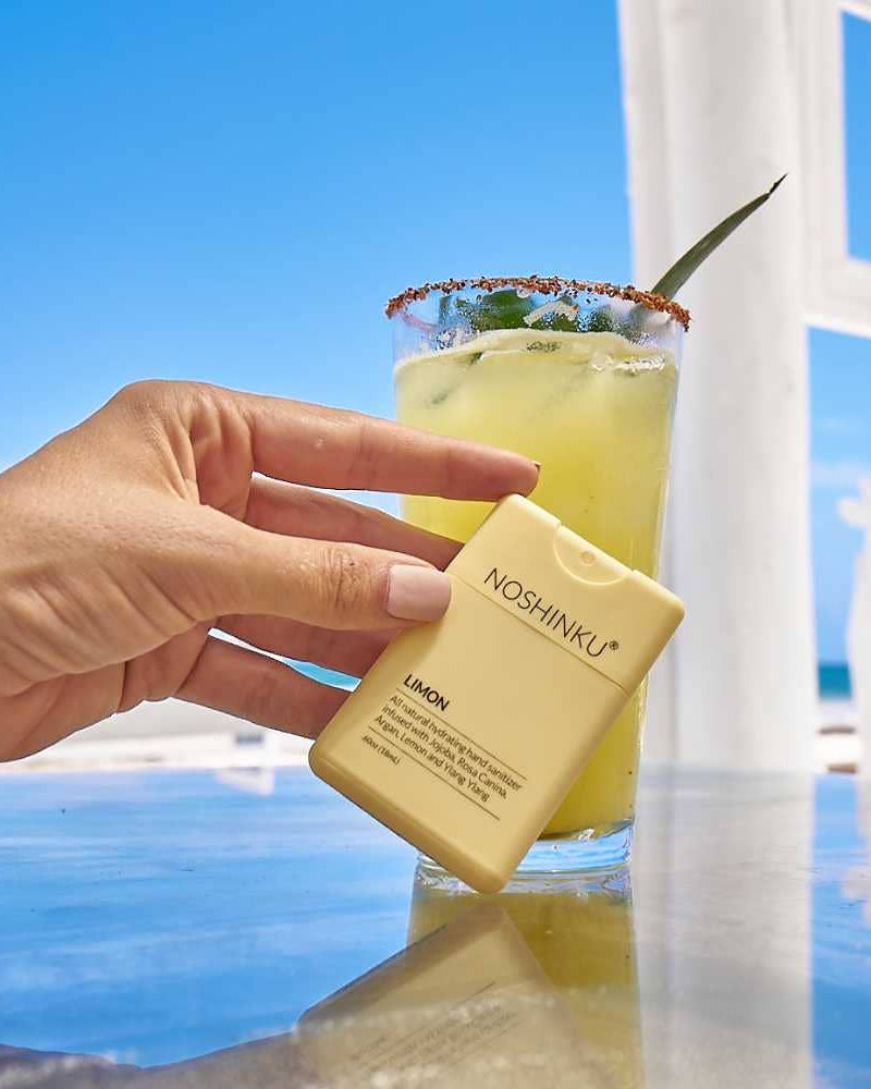 Refillable Lemon Ylang-Ylang Moisturizing Pocket Sanitizer - 20mL