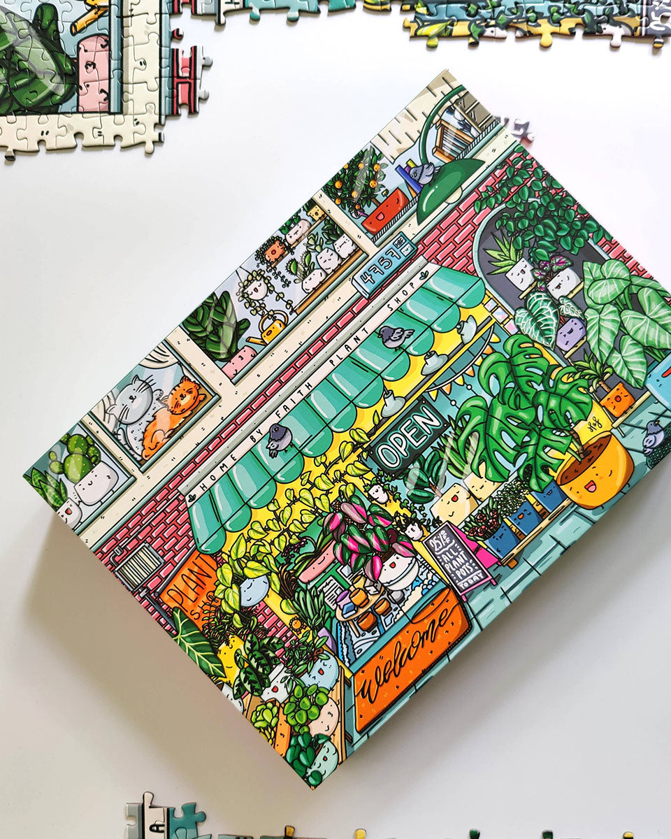 Plant Lovers Kawaii 1000 pc Puzzle "The Plant Shop"