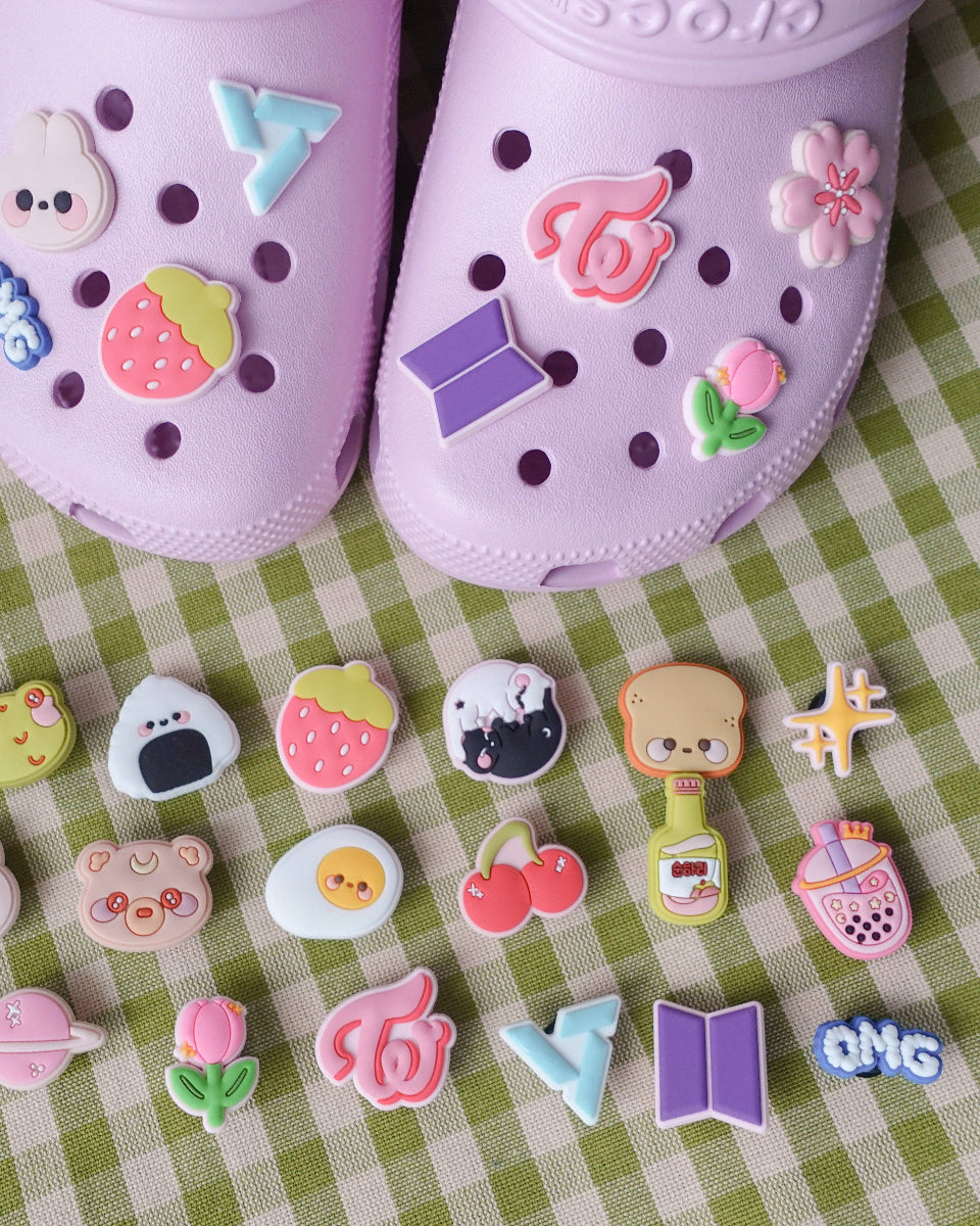 Cute Toast Shoe Charm