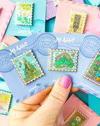 Pin de esmalte con sello de Oz 🌈👠 Pin de solapa de esmalte duro - Arte de abanico pastel | por Joy Addict