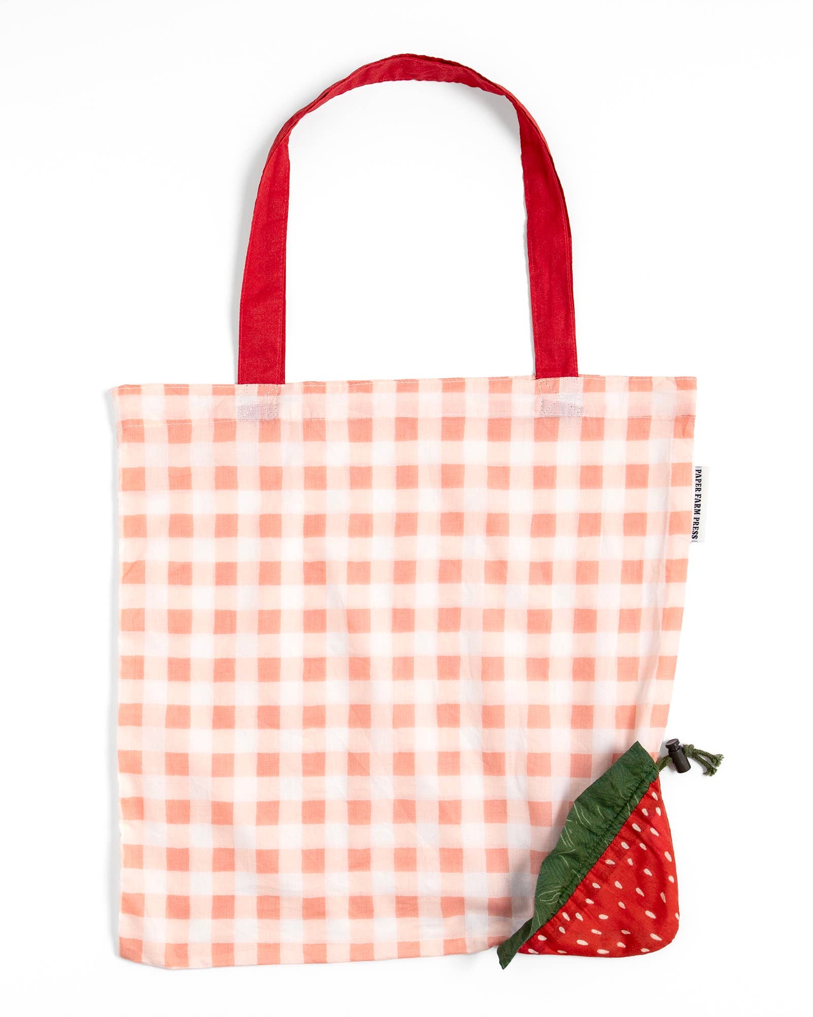 Strawberry Foldable Market Tote Bag
