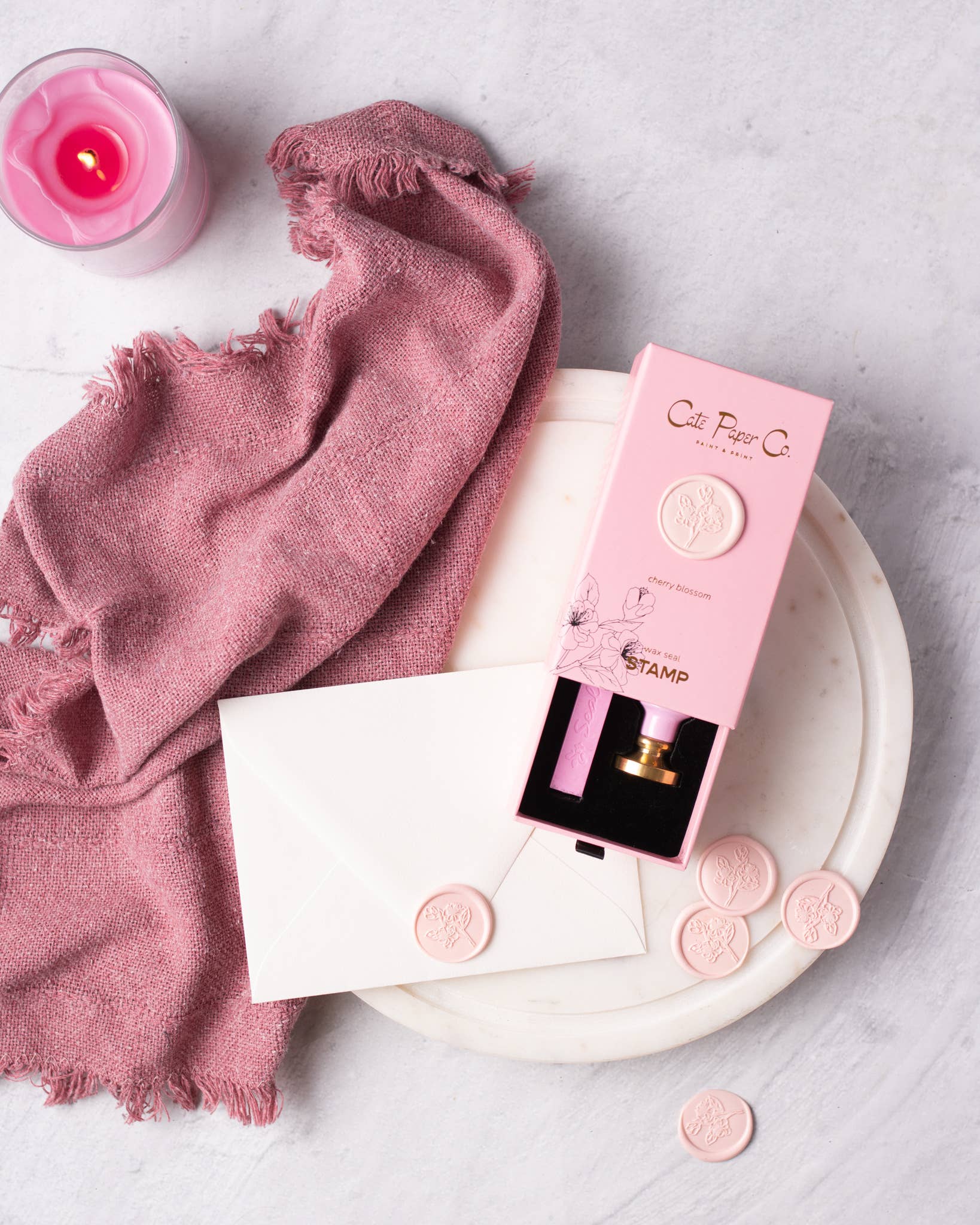 Cate Paper Co. - Wax seal stamp and wax stick set