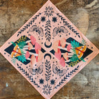 Dream Folk Studio - Cosmic Mushrooms Cotton Bandana Scarf