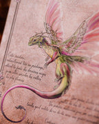 Dew Fairy Dragon French A5 Art Print