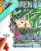 Puzzle Plant Lovers Kawaii de 1000 piezas "The Plant Shop"