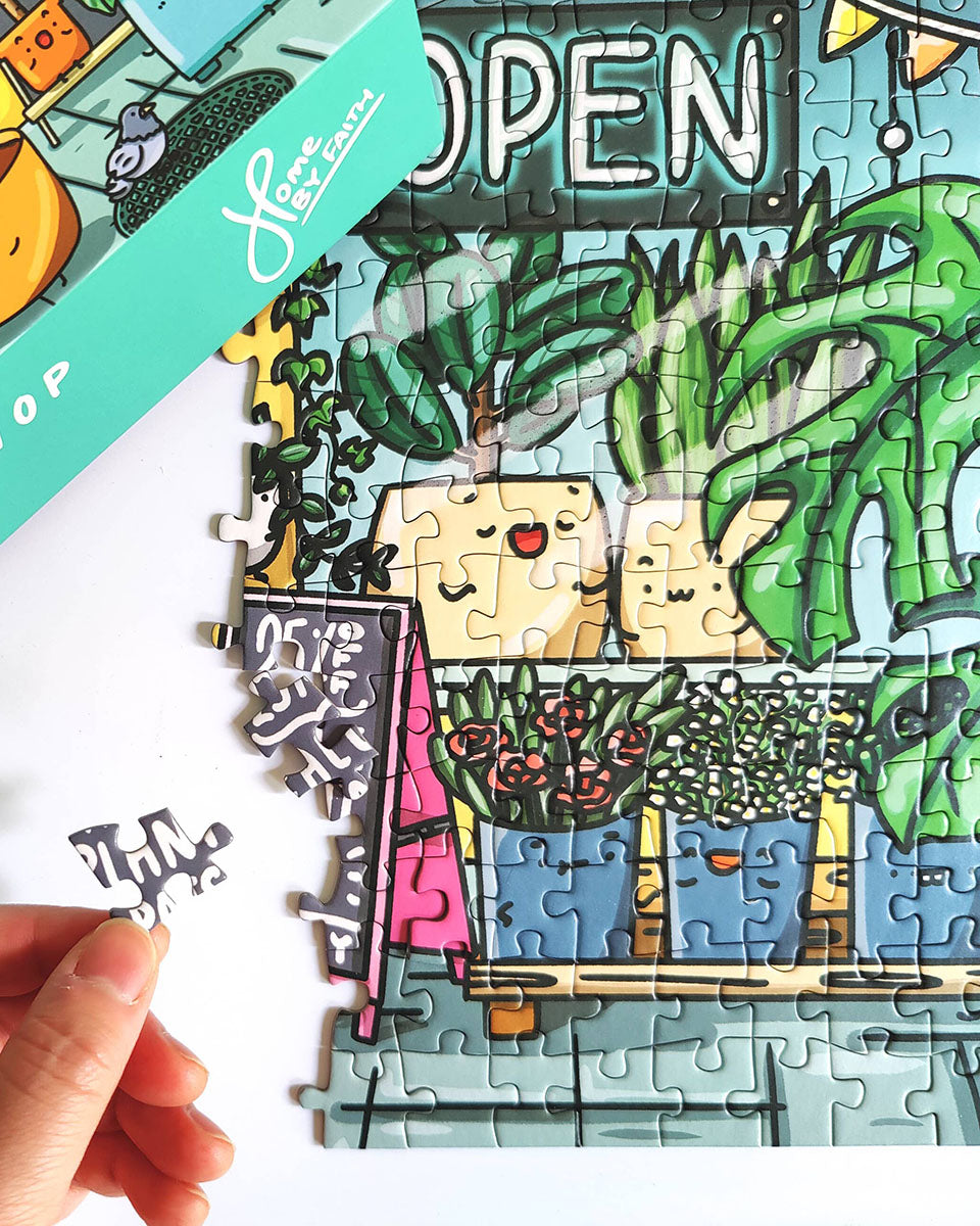 Plant Lovers Kawaii 1000 pc Puzzle "The Plant Shop"