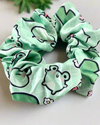 Cute Bee & Frog Kawaii Soft Satin Scrunchies Set