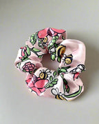 Cute Bee & Frog Kawaii Soft Satin Scrunchies Set
