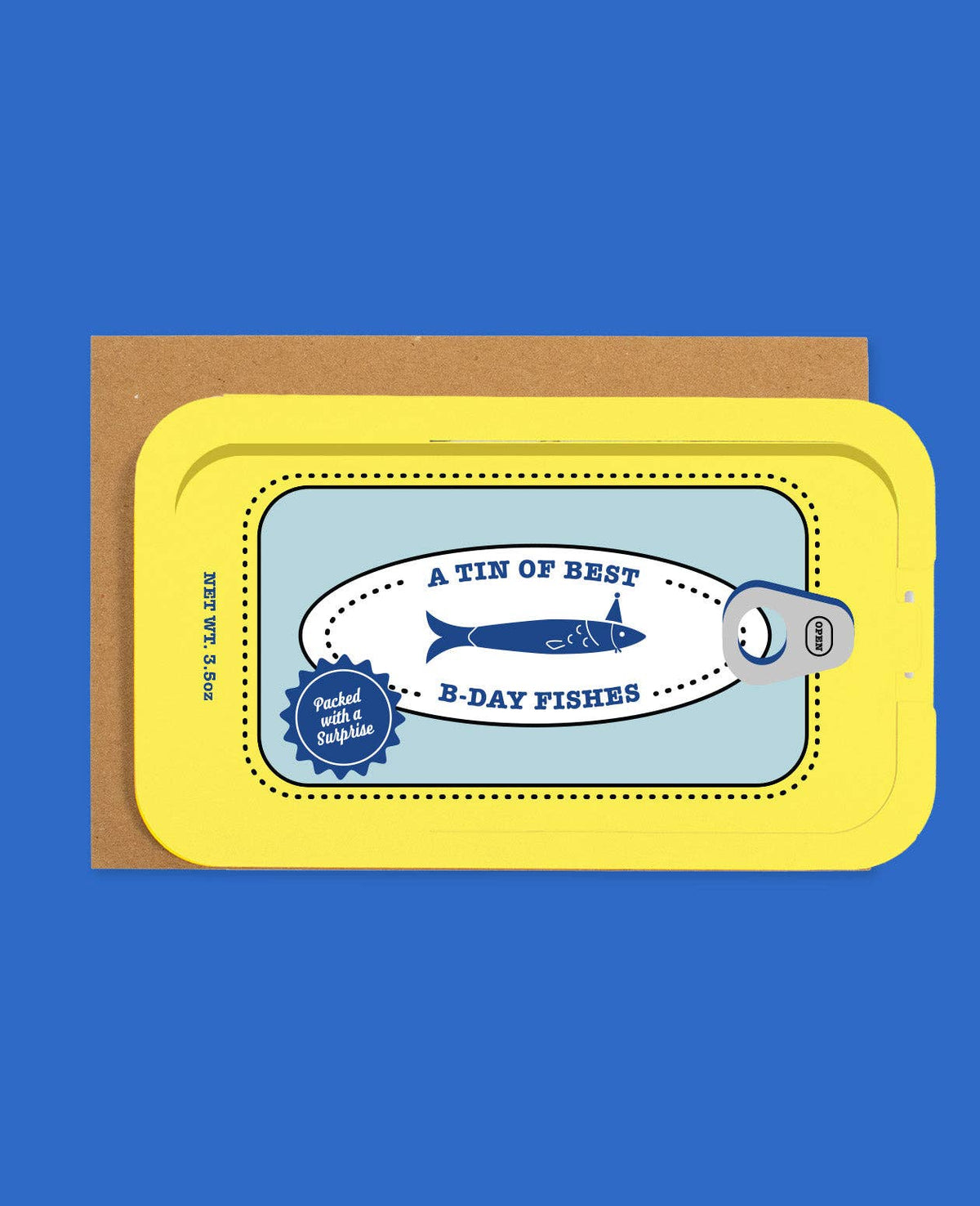 Loco Note - Sardine Can Birthday Card