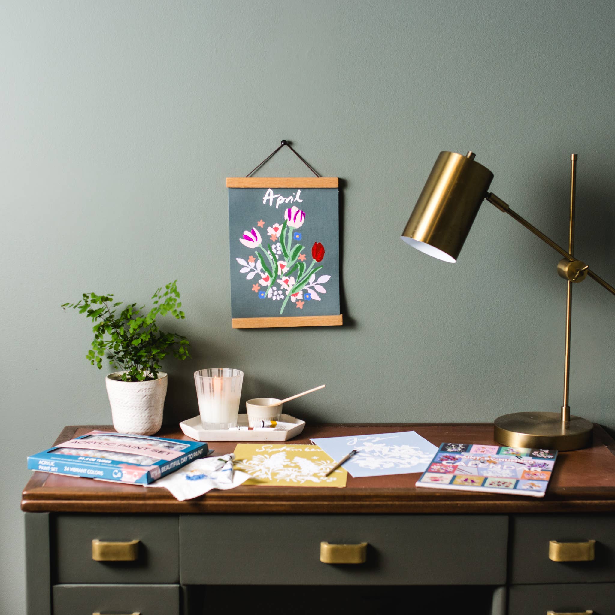 Cate Paper Co. - Paint-by-Number Calendar Kit