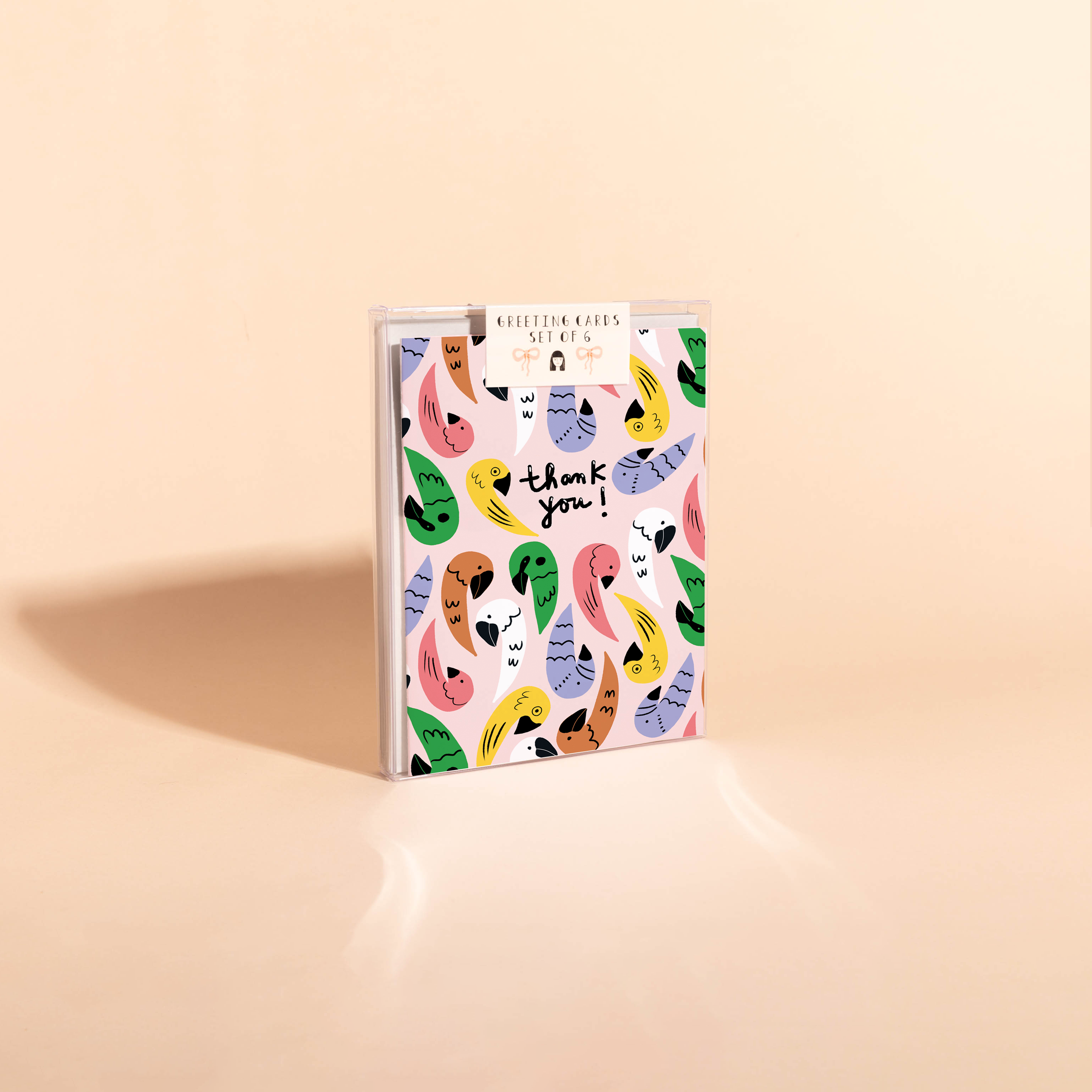 POLLY WANNA THANK YOU - Thank You Card Box Set of 6