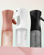 Black Recycled Plastic Continuous Spray Bottle