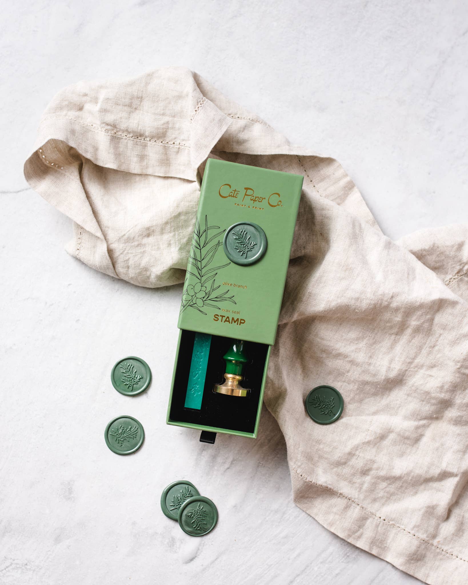 Cate Paper Co. - Wax seal stamp and wax stick set