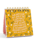 Calendario de escritorio plegable con 52 semanas de citas felices