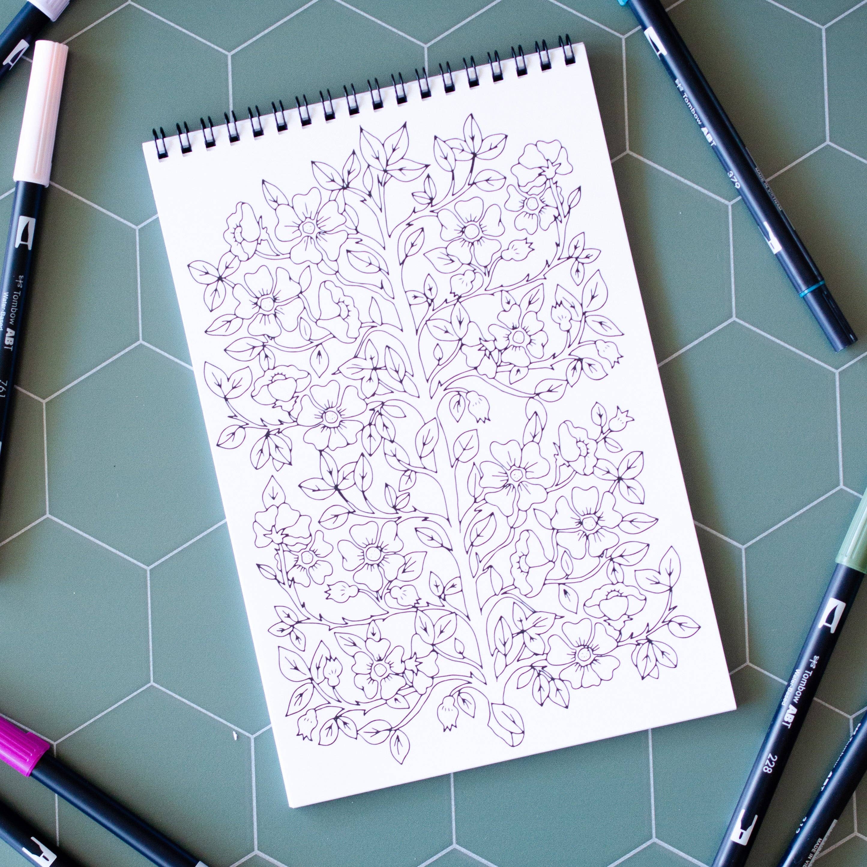 Antiquaria - Cottage Garden Premium Coloring Book