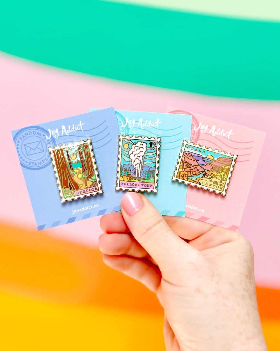 The Grand Canyon Stamp Hard Enamel Pin - 1.35"