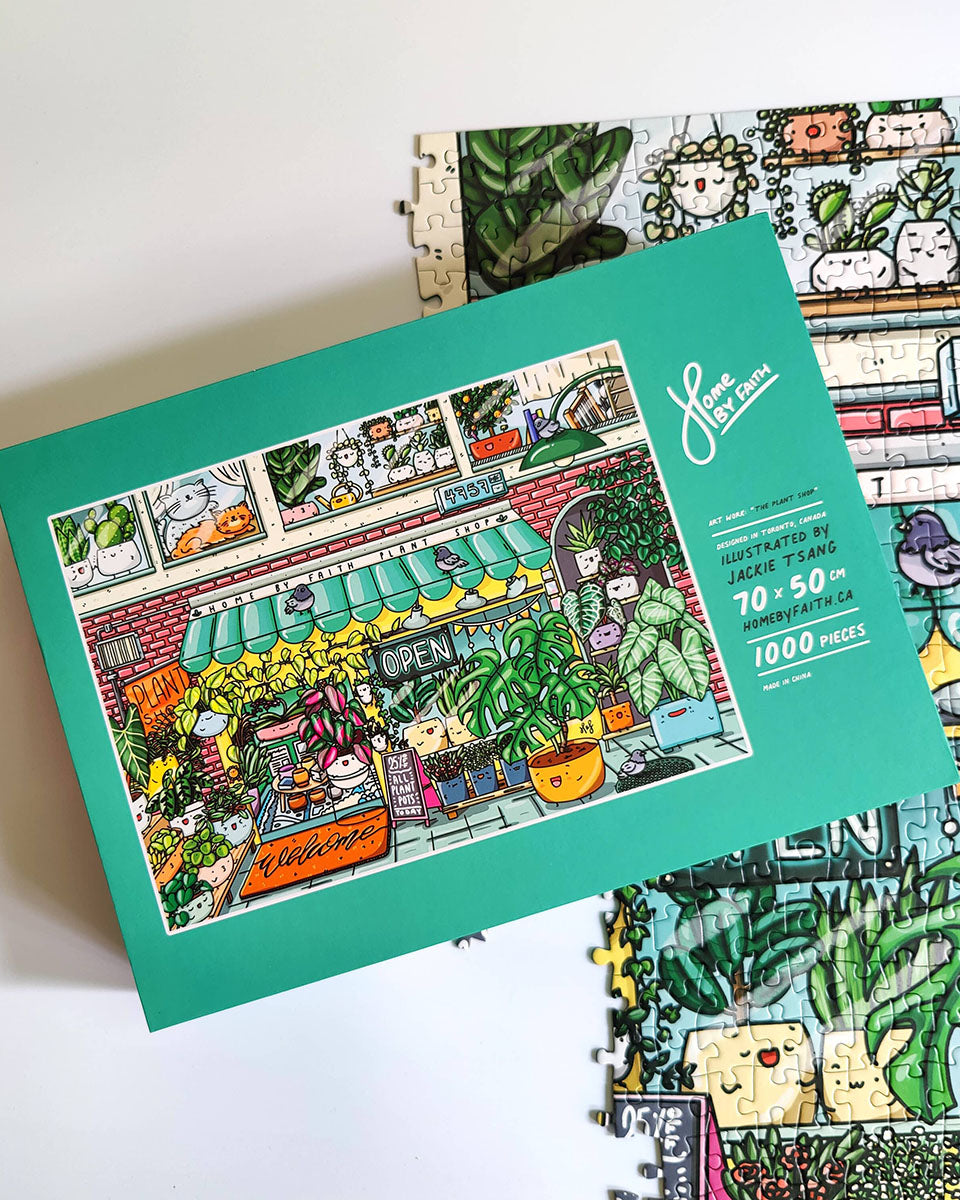 Plant Lovers Kawaii 1000 pc Puzzle "The Plant Shop"