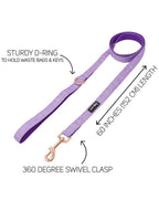 Aurora Purple 60" Fabric Dog Leash