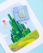 Pin de esmalte con sello de Oz 🌈👠 Pin de solapa de esmalte duro - Arte de abanico pastel | por Joy Addict