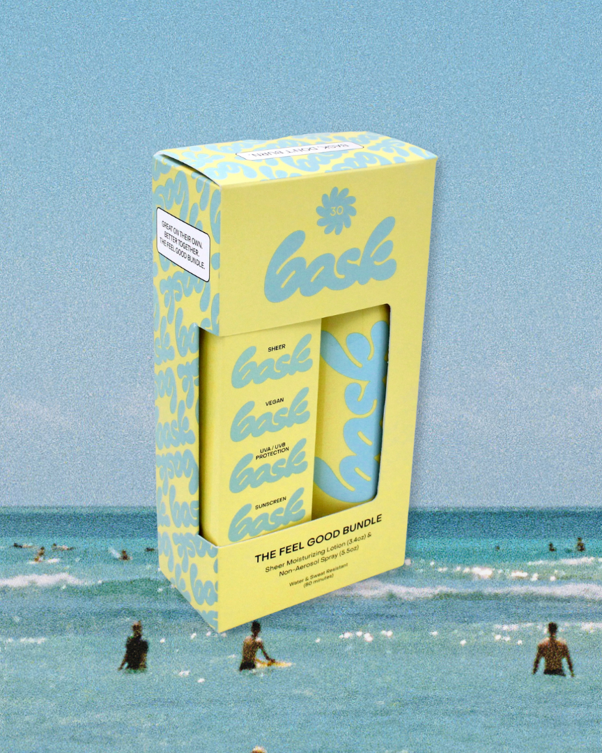 Bask SPF 30 Feel Good Bundle - Non-Aerosol Sunscreen & Lotion