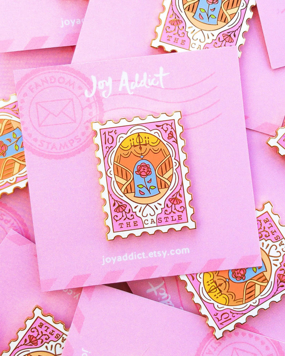 The Beast's Castle Hard Enamel Stamp Pin