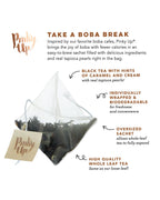 Brown Sugar Boba Tea - Box of 12 Wrapped Pyramid Sachets