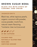 Brown Sugar Boba Tea - Box of 12 Wrapped Pyramid Sachets