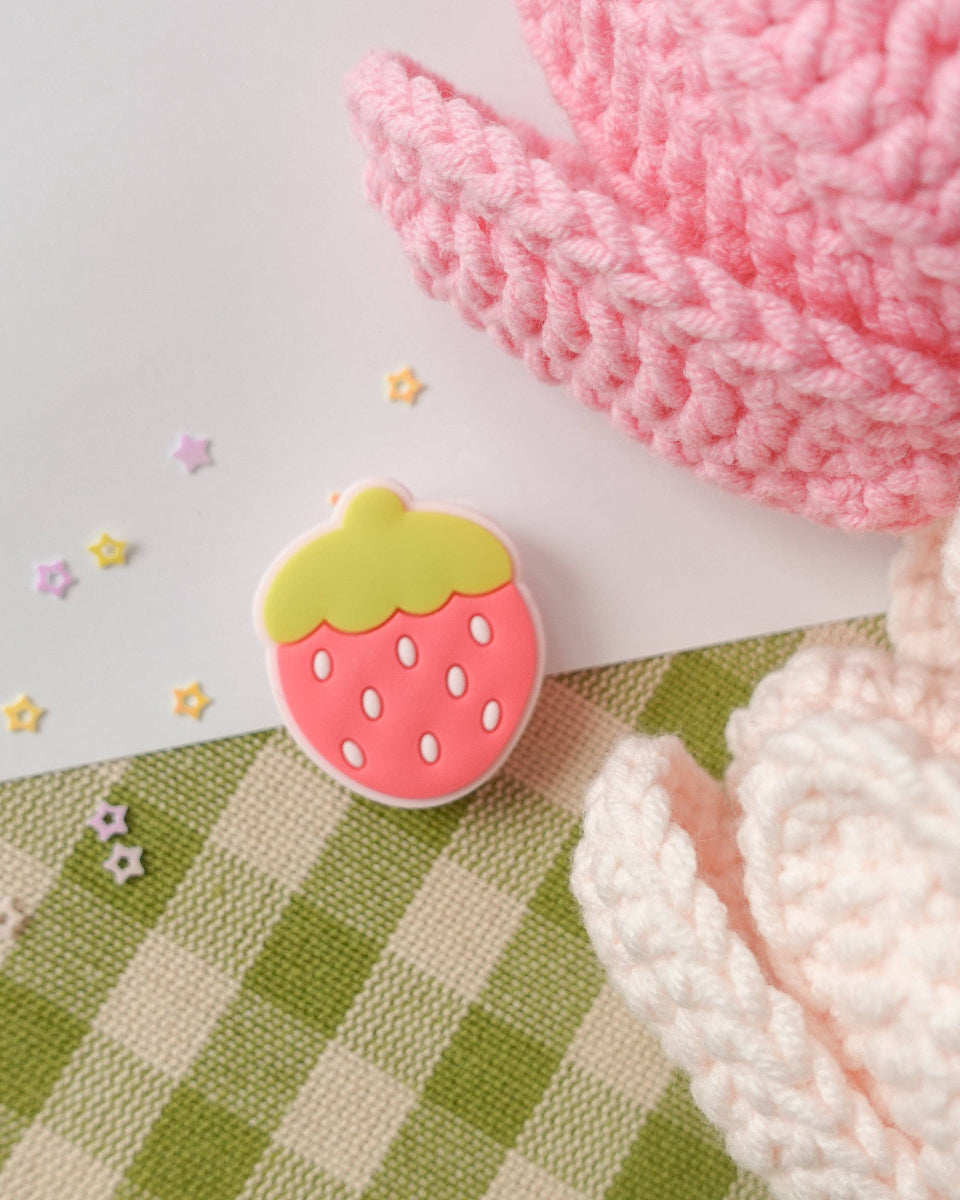 Cute Strawberry Shoe Charm