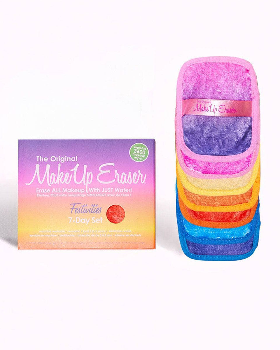7 Day Bright Festival Makeup Eraser Reusable Cloth Wipe Set