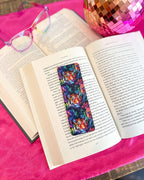 90s Inspired Rainbow Tiger Soft Touch Matte Bookmark - 2" x 6"