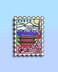 Tokyo Japan Stamp Pin 🗼🌸 Hard Enamel Lapel Pin - Pastel Travel | by Joy Addict